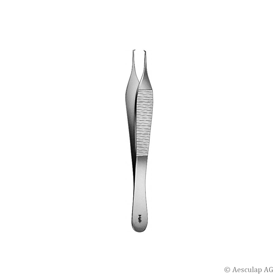 chir. Pinzette Adson, fein 1 x 2 Zähne,