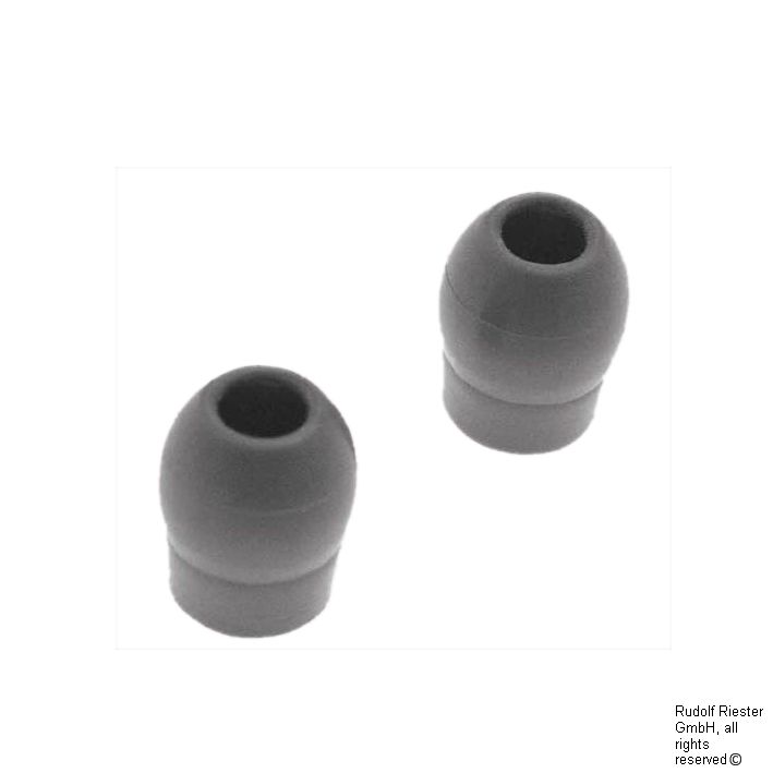 Ohroliven weich, grau, für cardiophon,