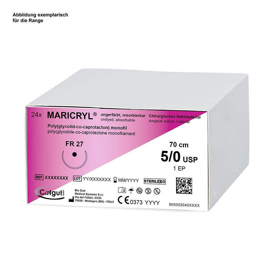MARICRYL DSM 13 6/0=0,7, violett