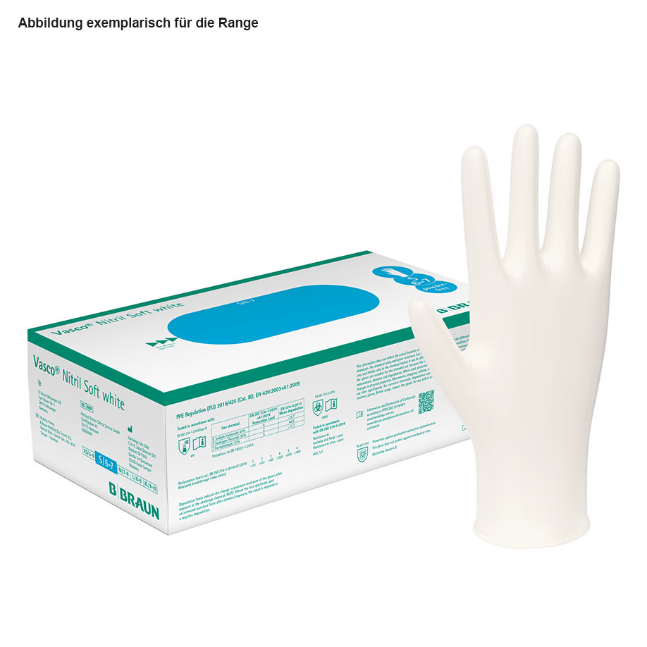 Vasco Nitril Soft white U.-Handschuhe,