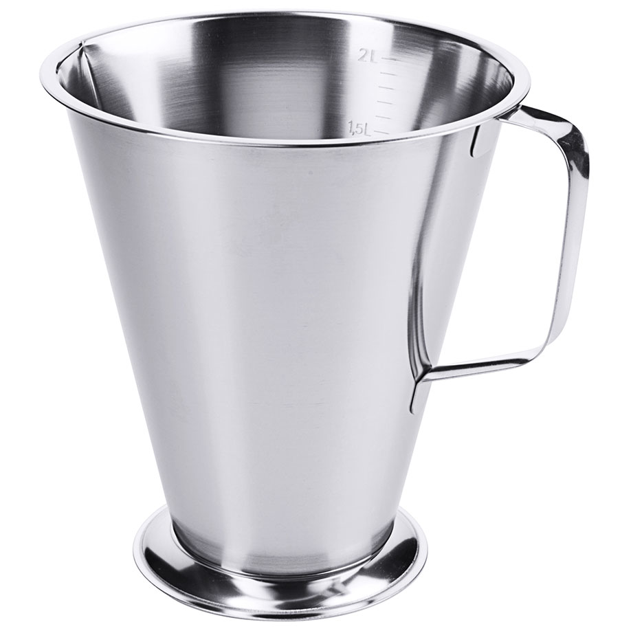 Messbecher mit Fuß, 2,0 Ltr., Höhe 20 cm