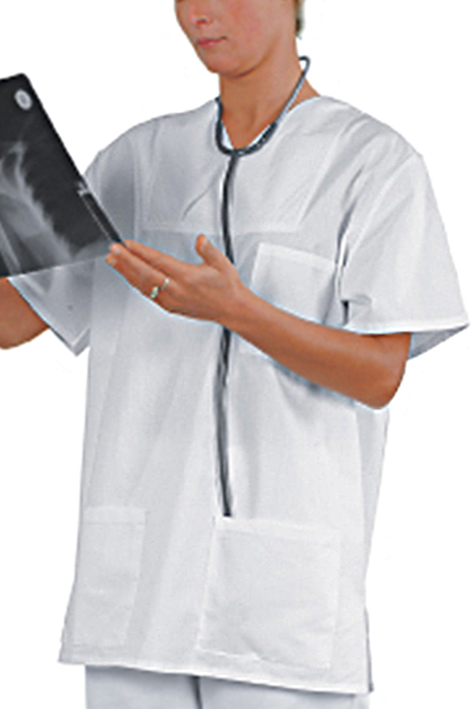 Kasack Typ Basel weiß, Gr. XL = IV