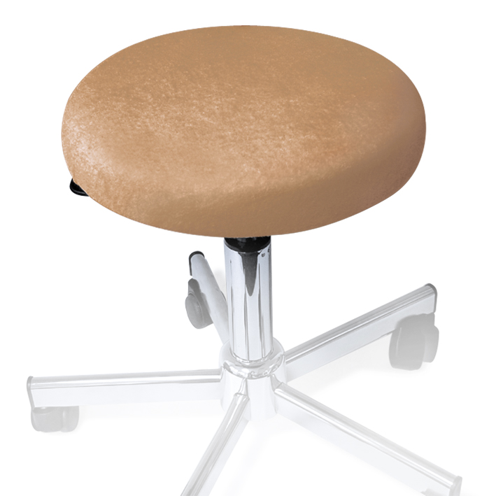 Hockerbezug Frottee camel