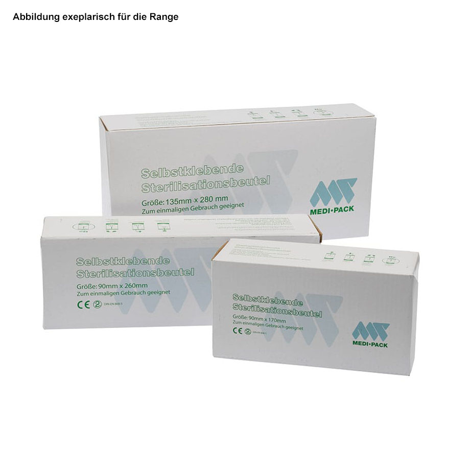 Steri-Beutel 90 x 260 mm selbstklebend
