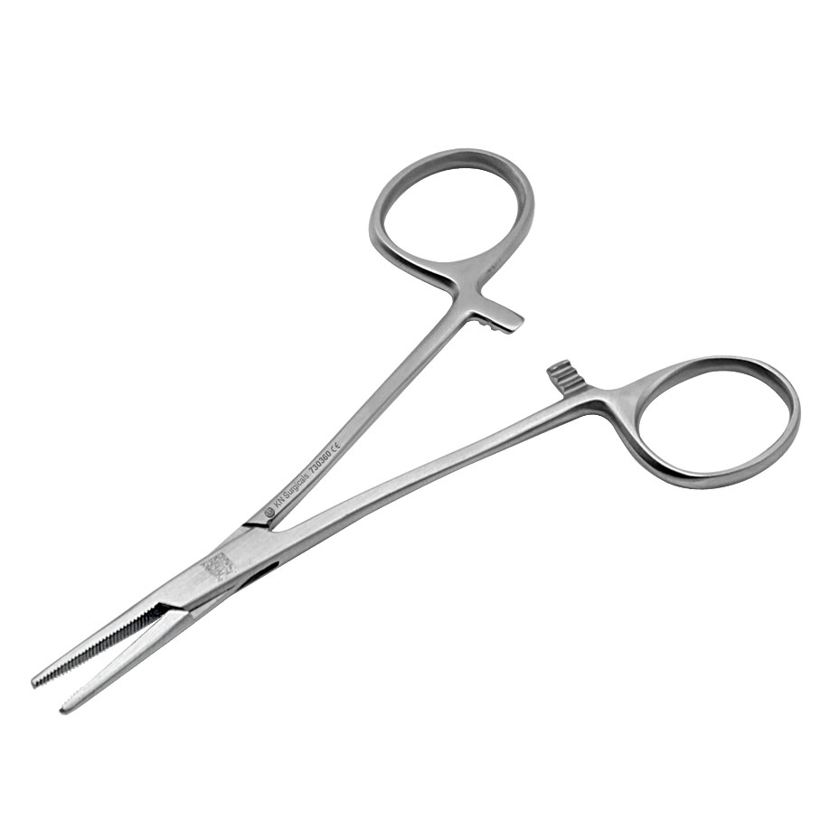 Halsted Mosquito Arterienklemme ratiomed gerade, gerieft, 12,5 cm