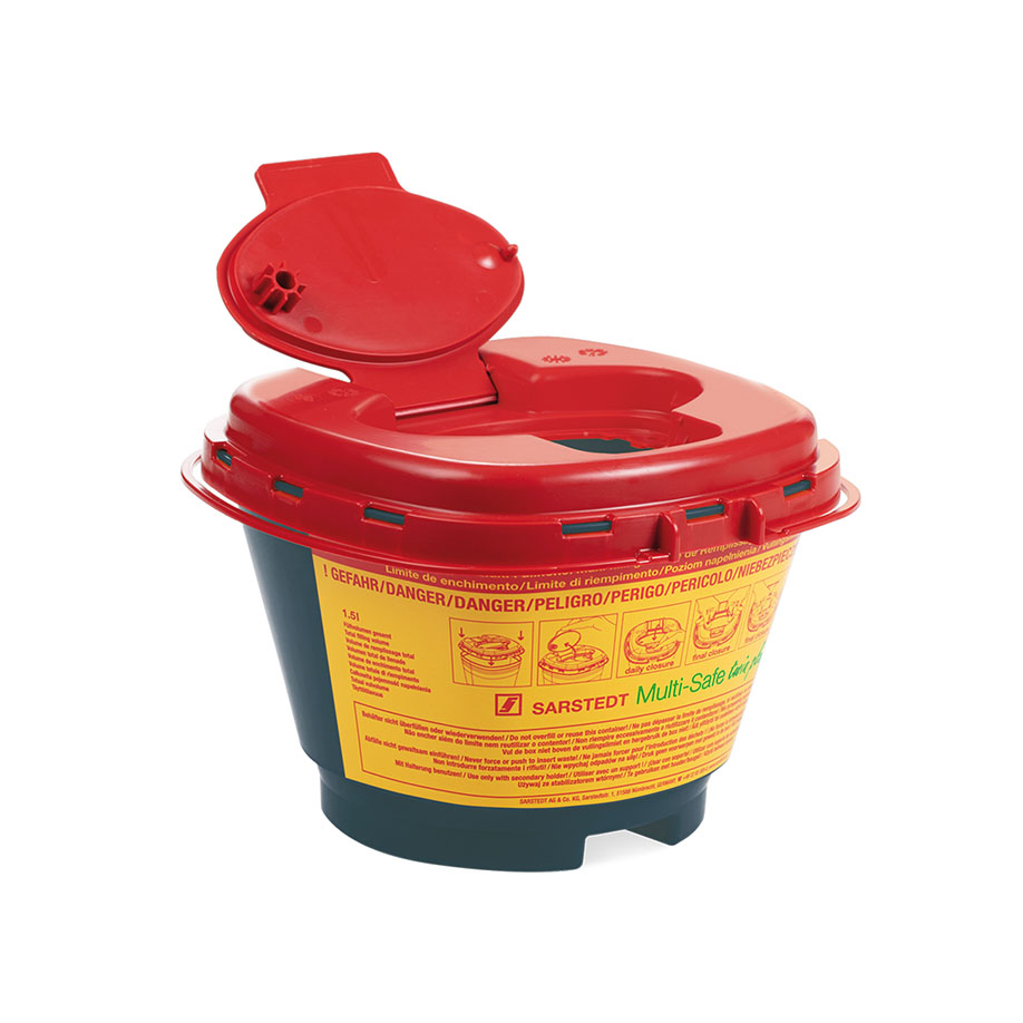 Kanülenabwurfbehälter 1,5 Ltr.