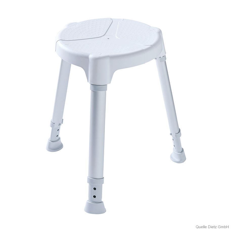 TAYO Duschhocker rund, weiß,