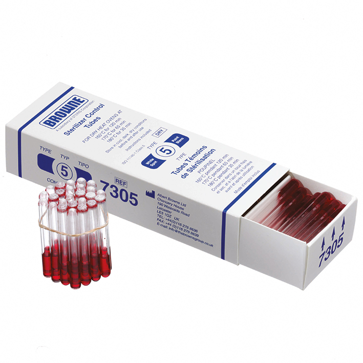 BROWNE Sterilisationskontrollröhrchen