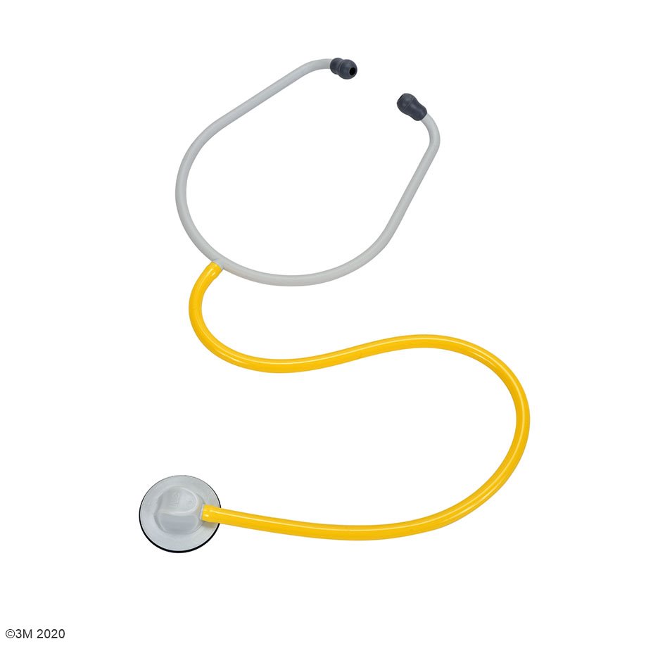 3M Stethoskop zum Ein-Patienten-Gebrauch für Erwachsene, gelb (100 Stck.)