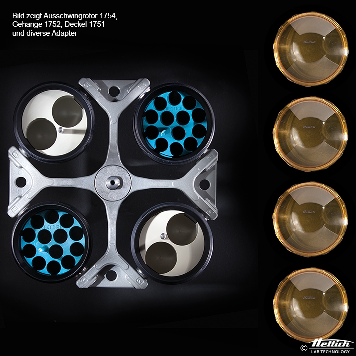 Ausschwingrotor 4-fach, ohne Gehänge,