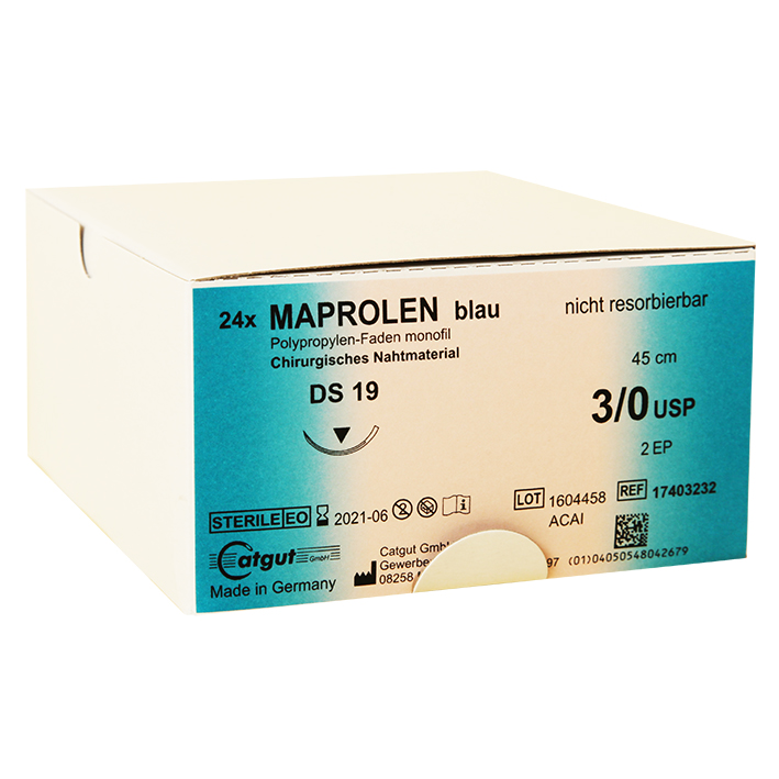 MAPROLEN DS 19 3/0=2, monofil, blau