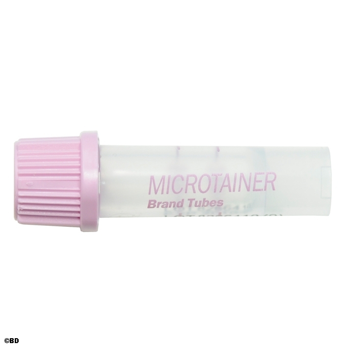 BD Microtainer EDTA-Röhrchen für die Blutbildanalyse 1,0 mg K2 EDTA