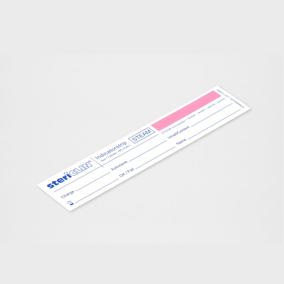 Typ 1 Indikatorstreifen 150 x 30 mm selbstklebend, mit STEAM-Indikator  (250 Stck.)