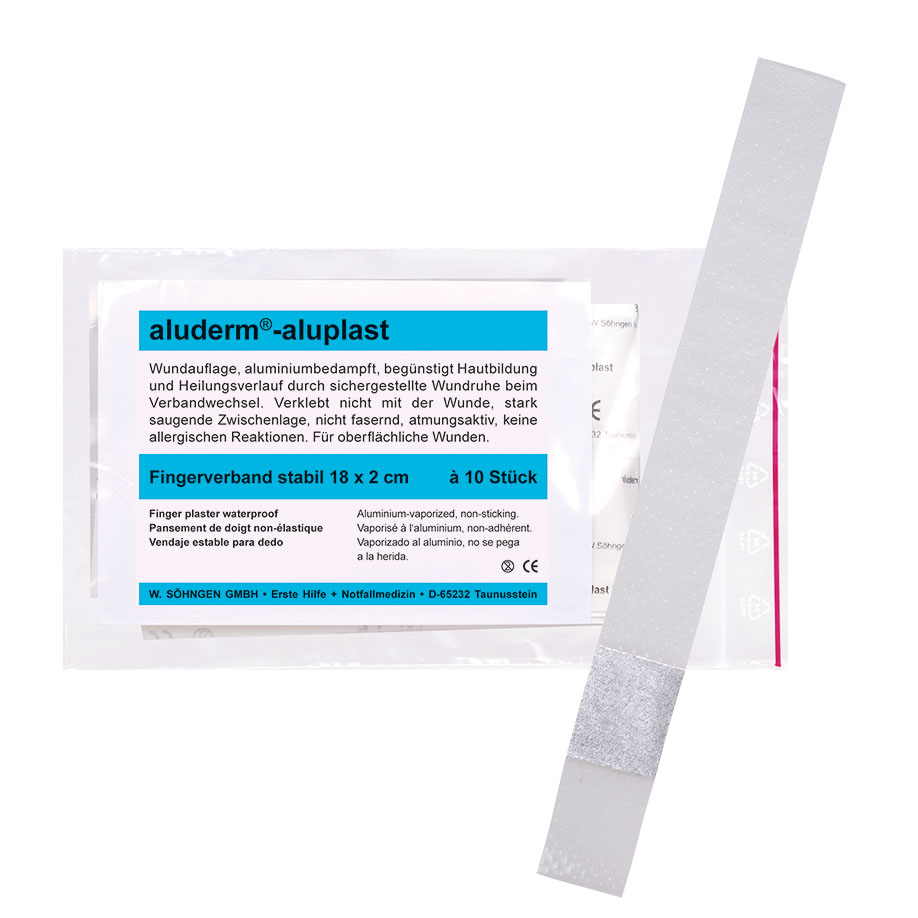aluderm-aluplast Fingerverband stabil ca. 18 x 2 cm (10 Stck.)
