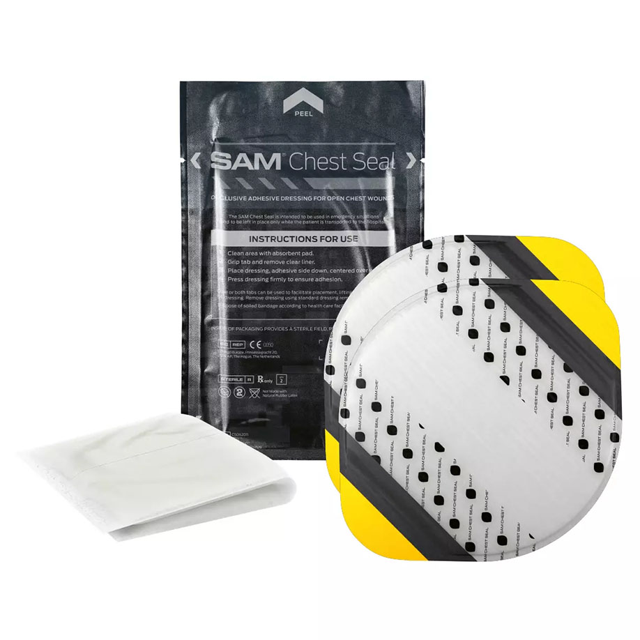500243 Pin SAM Chest Seal - ohne Ventil steril, (2 Stck.) | WEM 500243