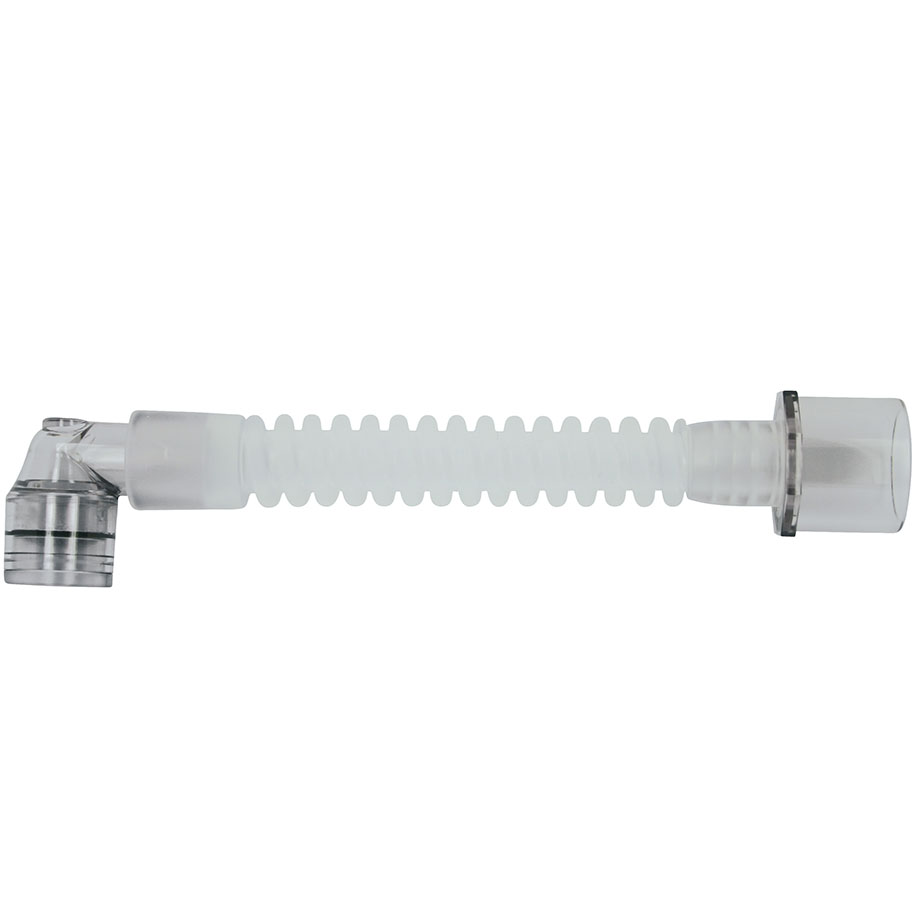 Gänsegurgel mit rechtwinkligem Drehkonnektor zu 22 mm I.D., 20 cm lang