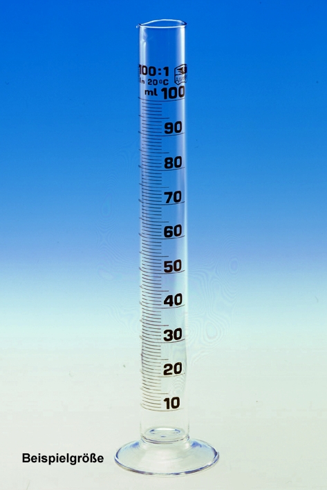 Messzylinder, Rundfuß 250 ml, hohe Form