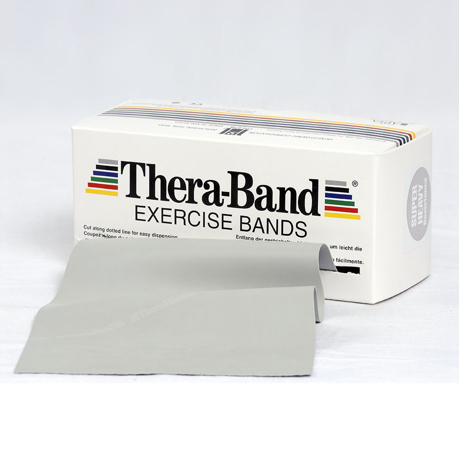 TheraBand 12,8 cm x 5,5 m, super stark - silber