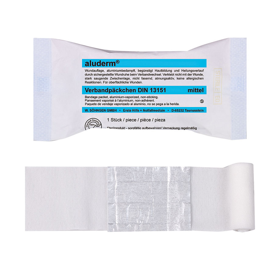 aluderm Bandage Packet DIN medium sterile