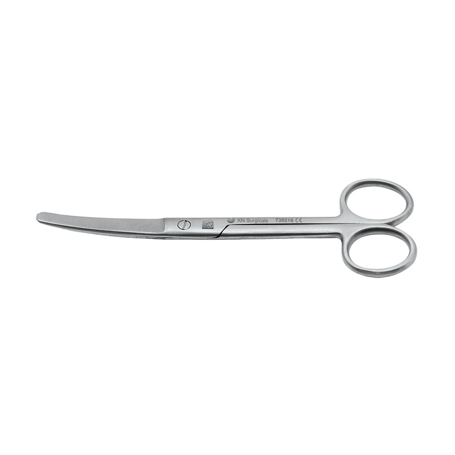 chirurgische Schere ratiomed gebogen, stumpf/stumpf 14,5 cm