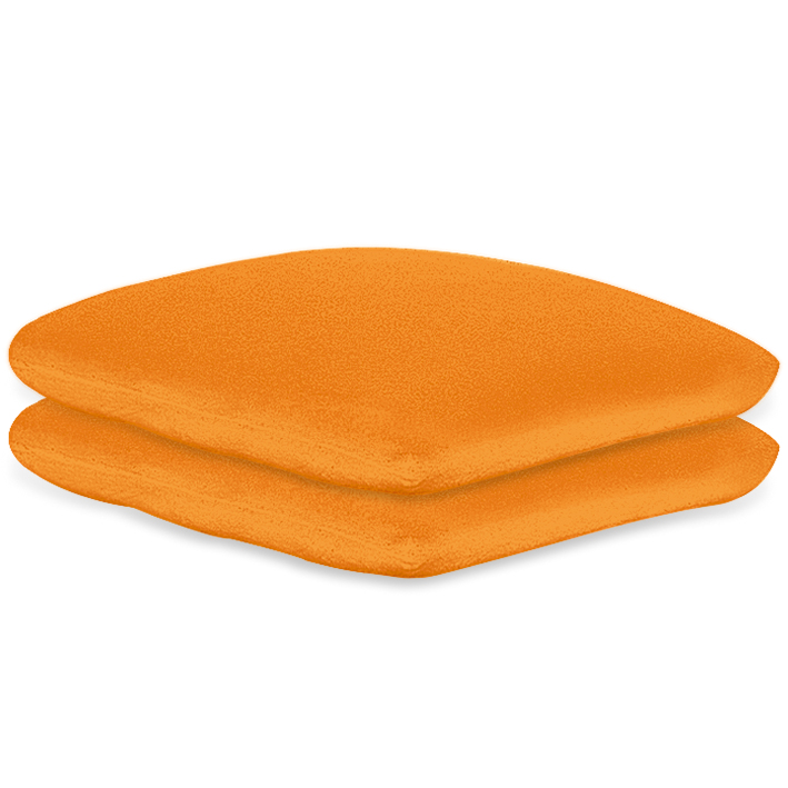 Kissenbezüge Frottee orange, 40 x 40 cm,