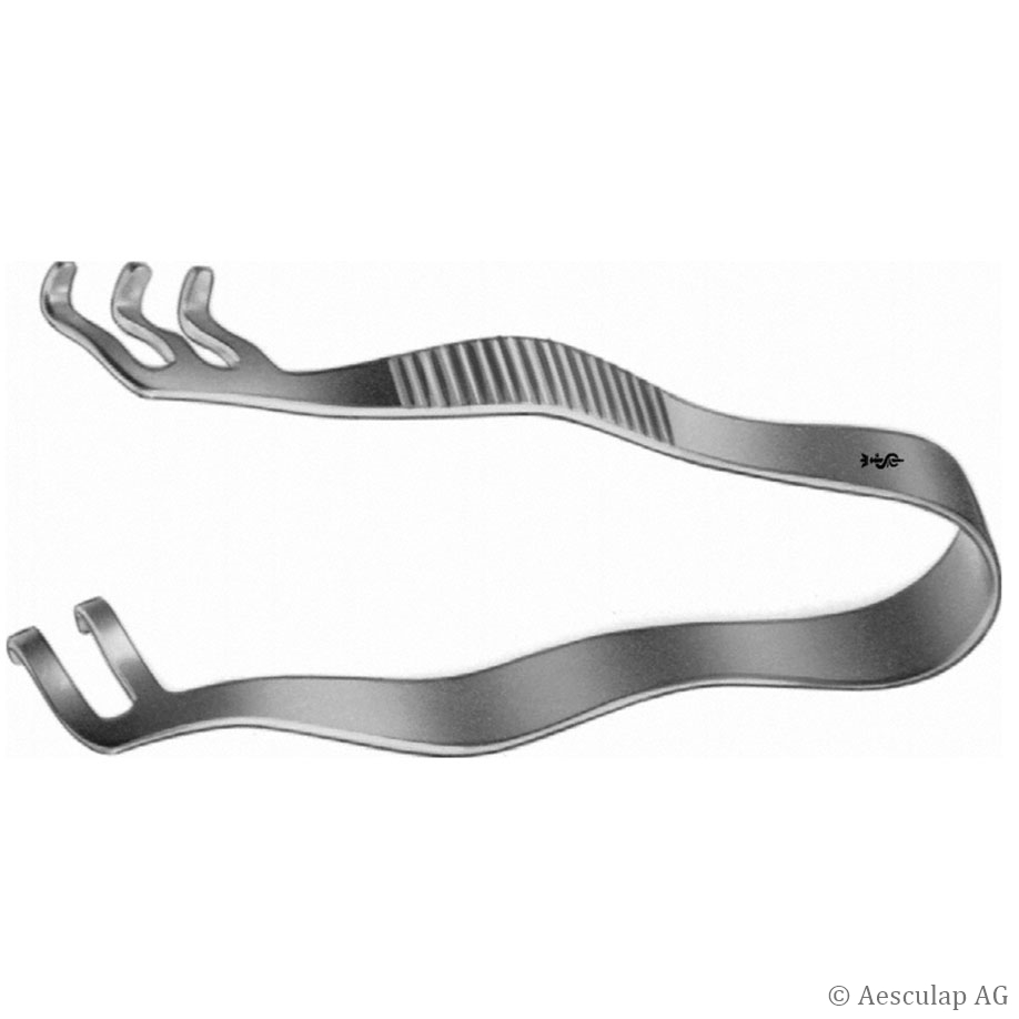 Wundspreizer Finsen, 2 x 3 Zähne