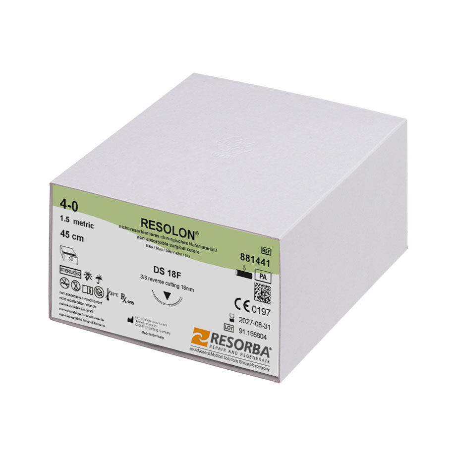 RESOLON DS 18 F 4/0=1,5 blau monofil,