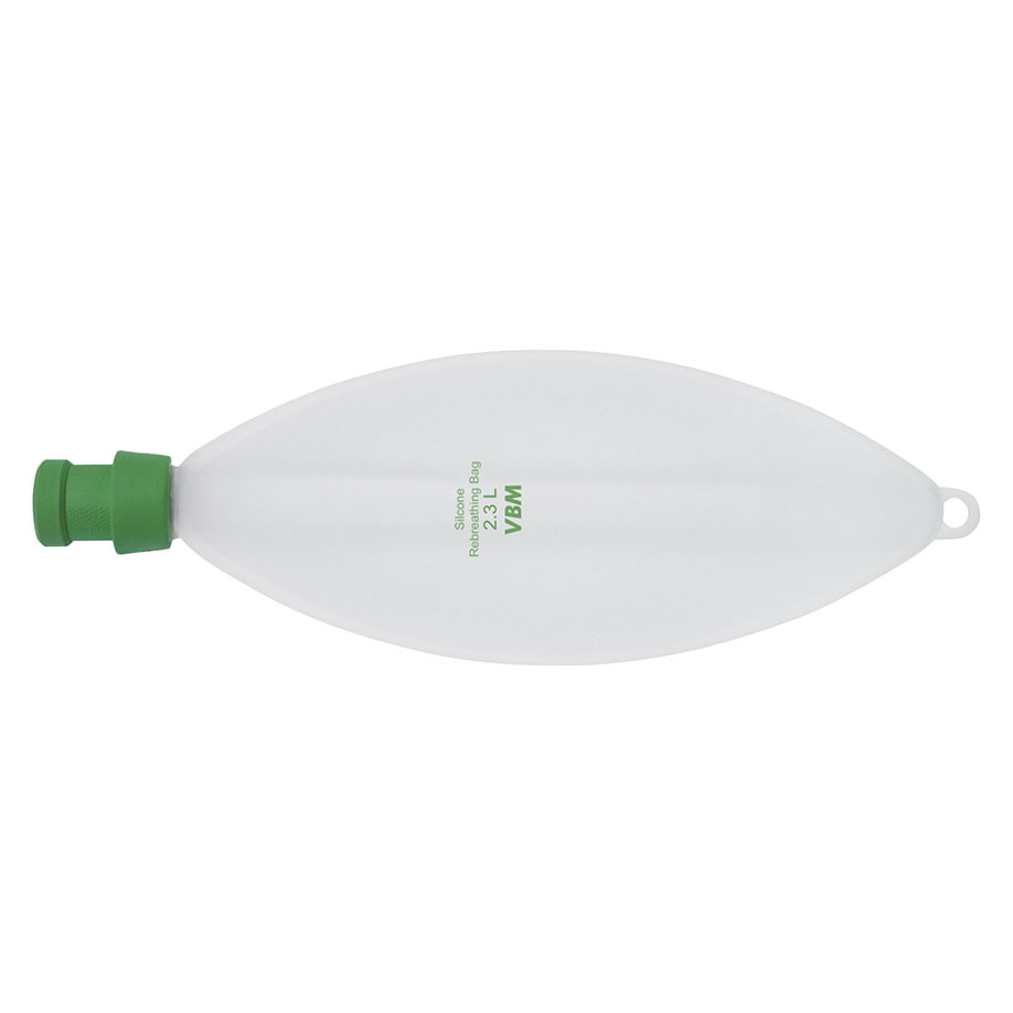 Atembeutel aus Silikon mit 22 mm Muffe 2300 ml, Standard