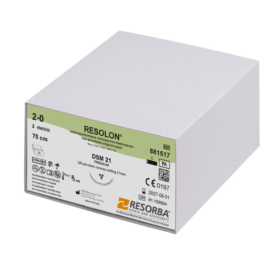 RESOLON DSM 21 2/0=3 blau monofil,