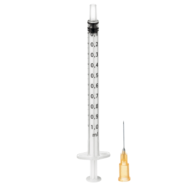 Omnifix F Spritzen 1 ml mit beigelegter