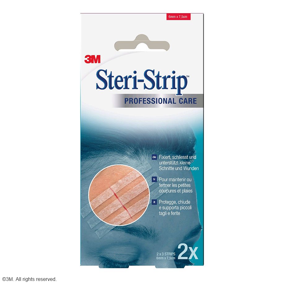 3M Steri-Strip Blendtone 6 mm x 75 mm Wundverschlussstreifen (2 x 3 Streifen)