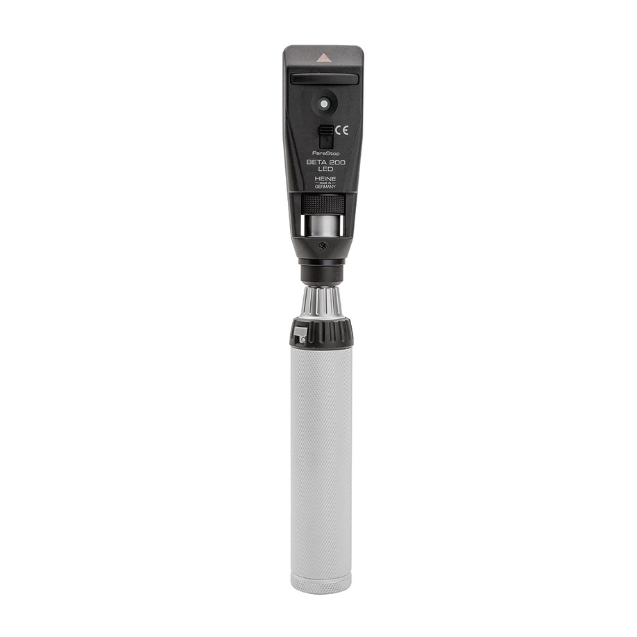 BETA 200 LED Skiaskop Diagnostik-Set 3,5 V mit BETA4 USB Ladegriff, USB Kabel und Steckernetzteil