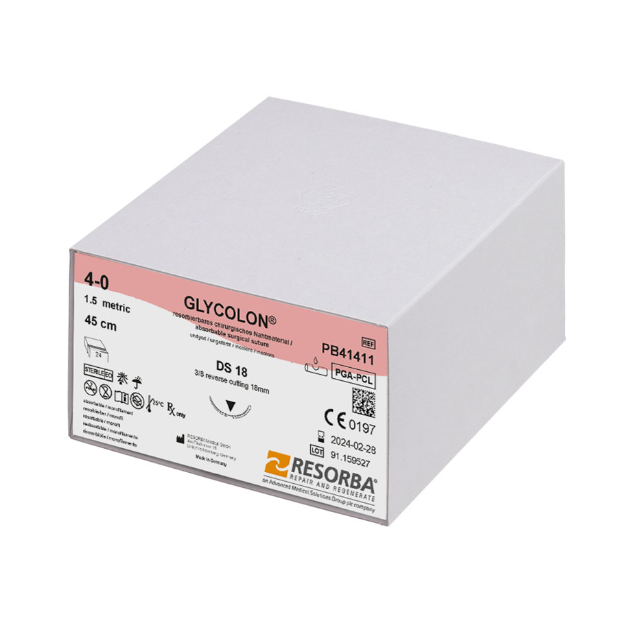 GLYCOLON DS 18 4/0=1,5 ungefärbt,