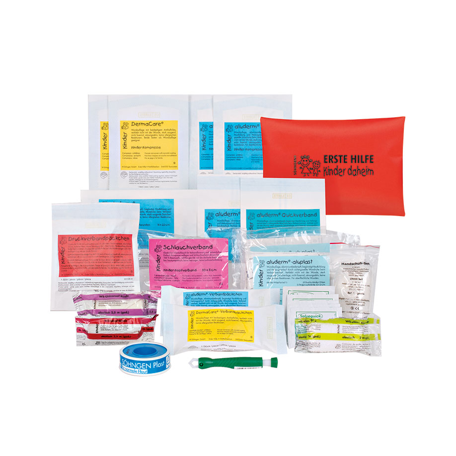 First Aid Bag children at home orange