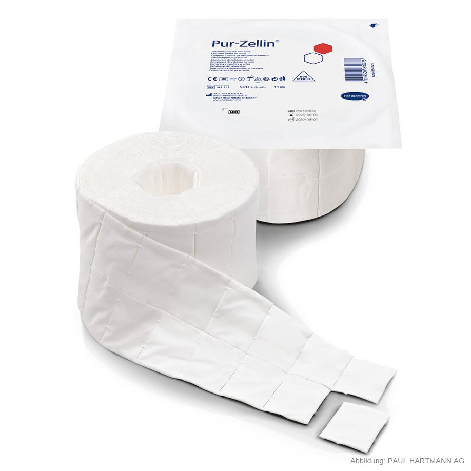 Pur-Zellin unsteril 4 x 5 cm,