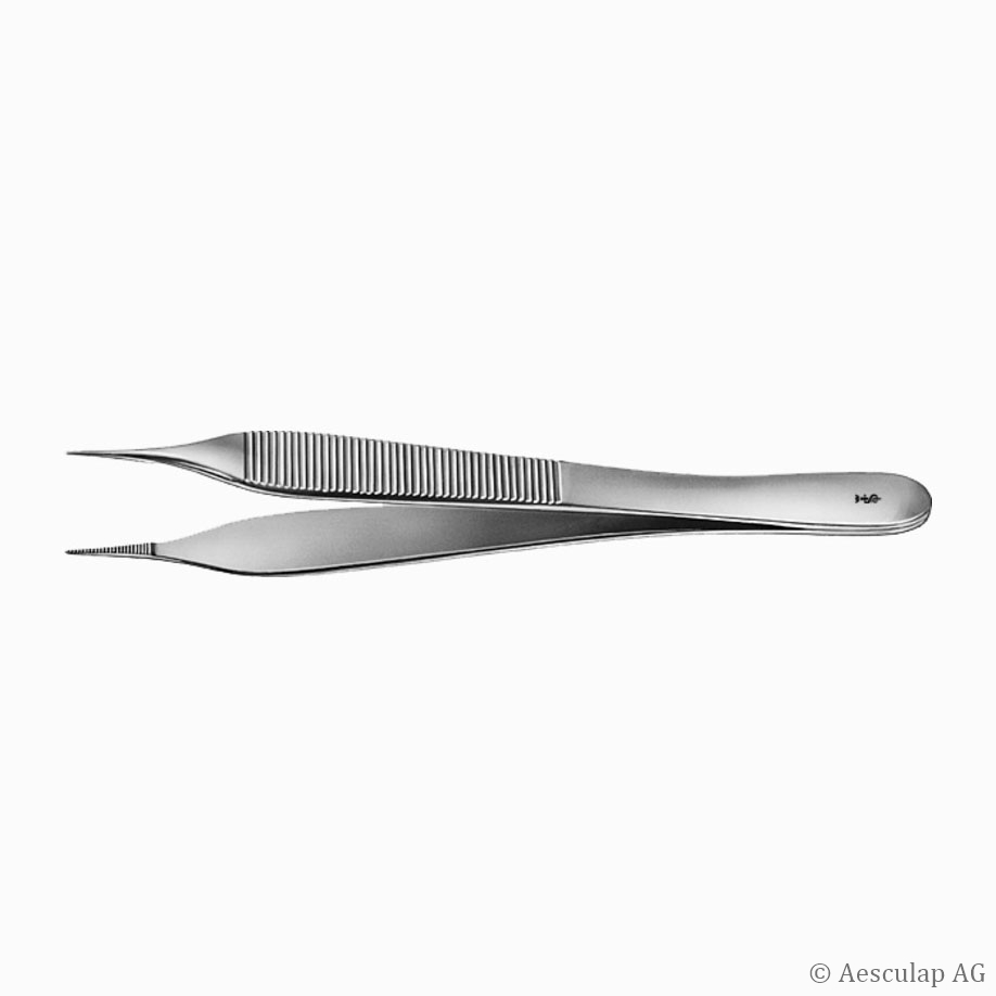 anat. Pinzette Micro-Adson, ohne Zähne, 120 mm