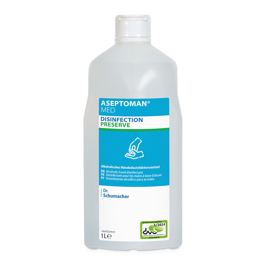 Aseptoman med 1 l dispenser bottle, hand disinfectant