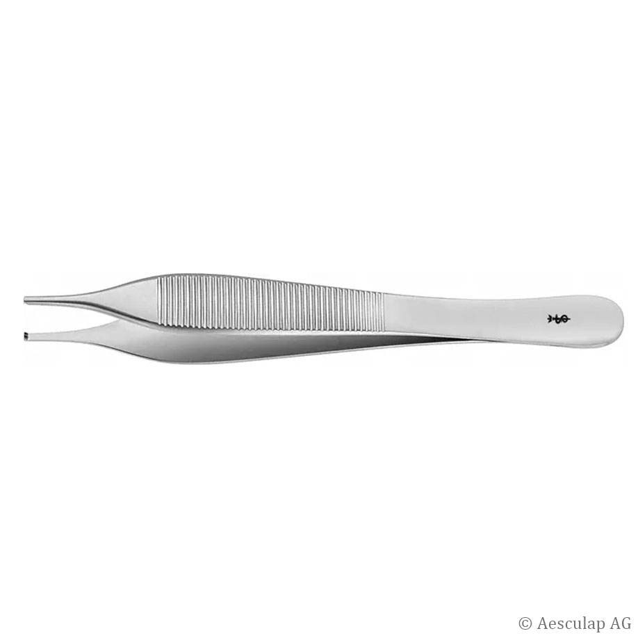 chir. Pinzette ADSON, gerade, 2 x 3 Zähne 12 cm