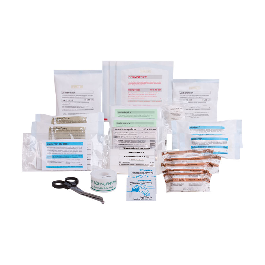 Filling DIN 13164 Automobile First-Aid Kit