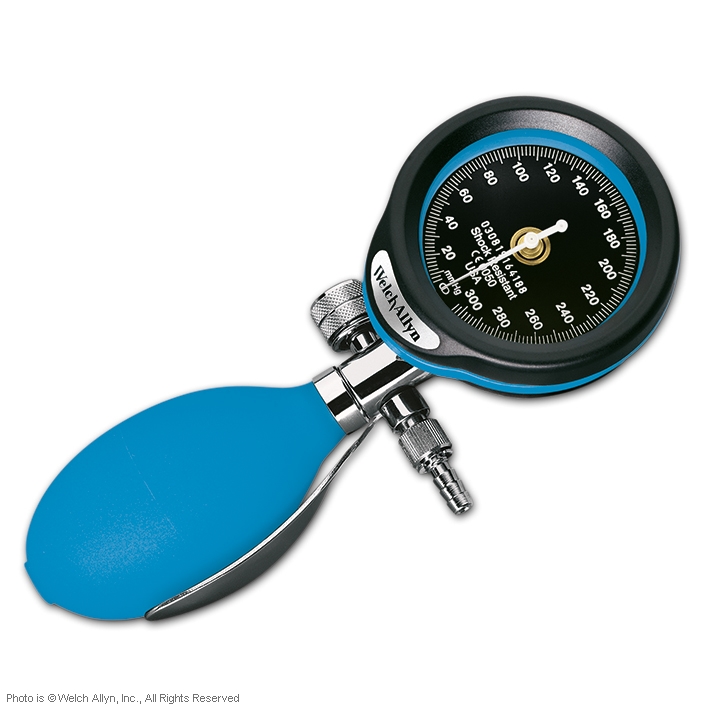 DuraShock DS55 Manometer allein Ø 50 mm, verchromt, 1-Schlauch, ohne Manschette,