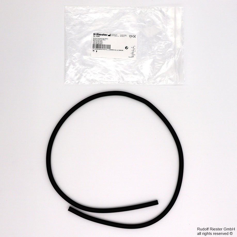 Latexschlauch, schwarz