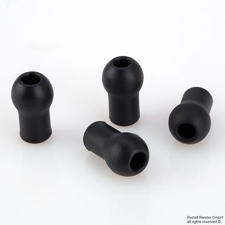 Ohroliven weich, schwarz für cardiophon 2.0, duplex 2.0 (10 Paar)