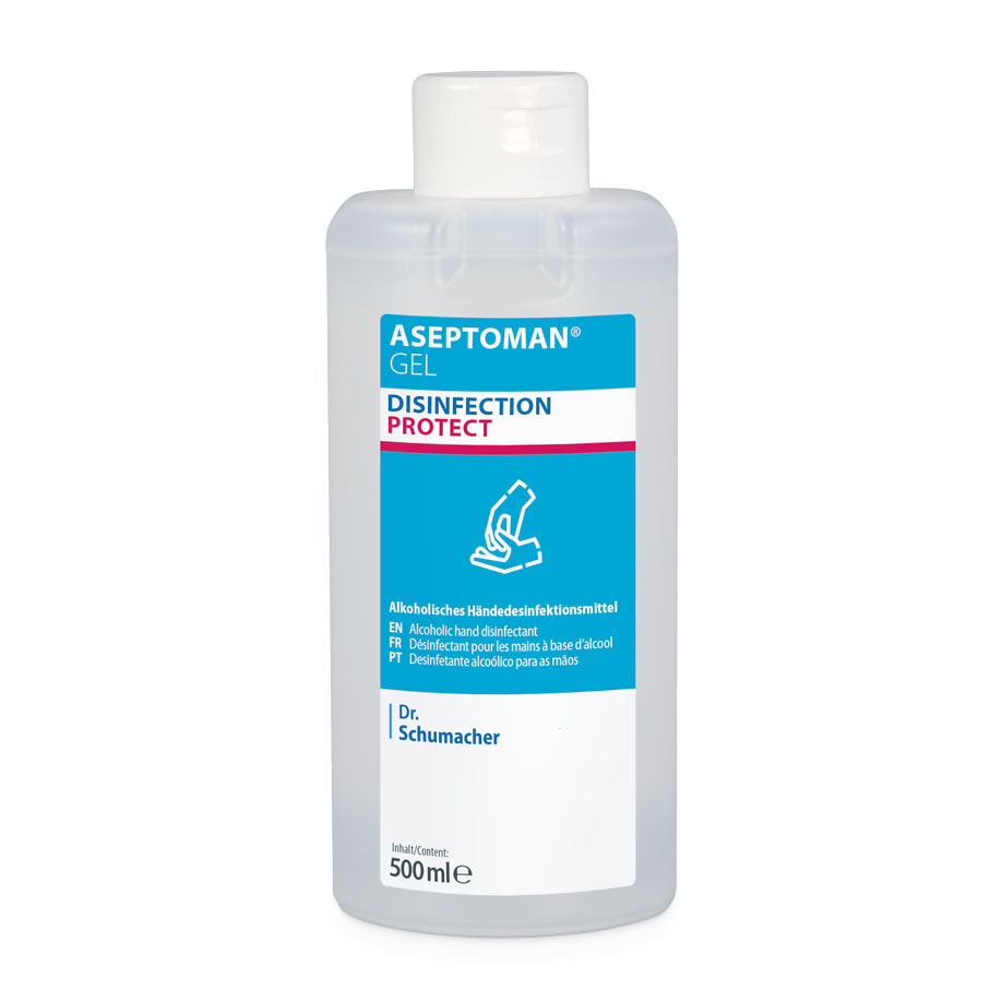 Aseptoman Gel 500 ml  dispenser bottle, hand disinfection