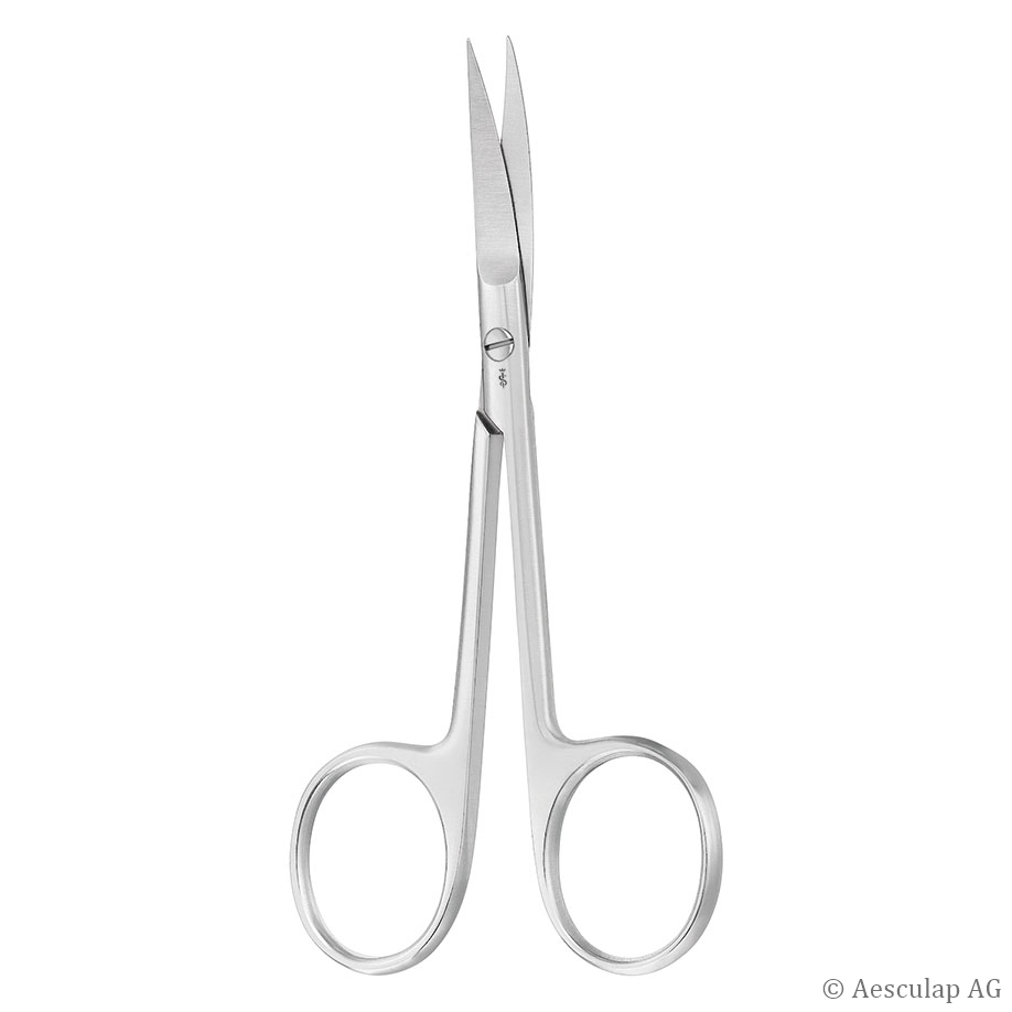 feine Schere, gebogen, spitz/spitz,