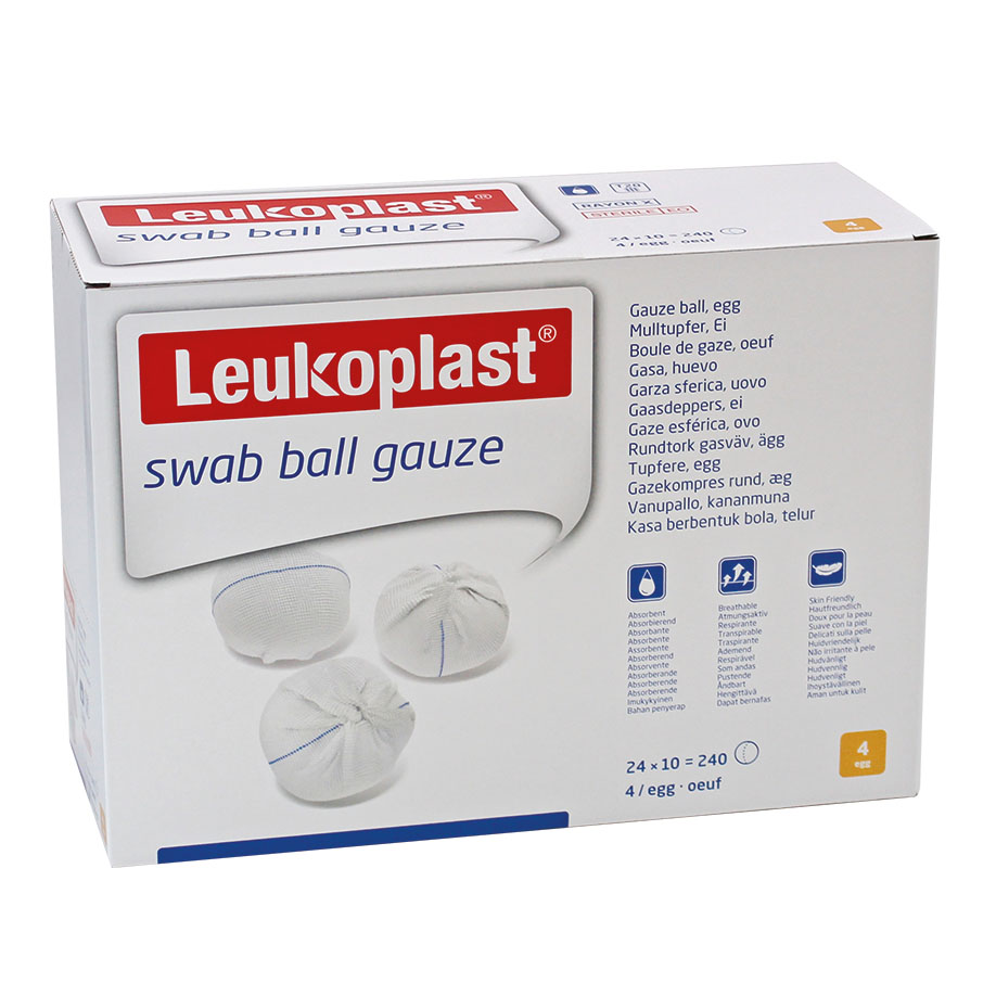 Leukoplast swab Ball Gauze steril eigroß (24 x 10 Stck.)