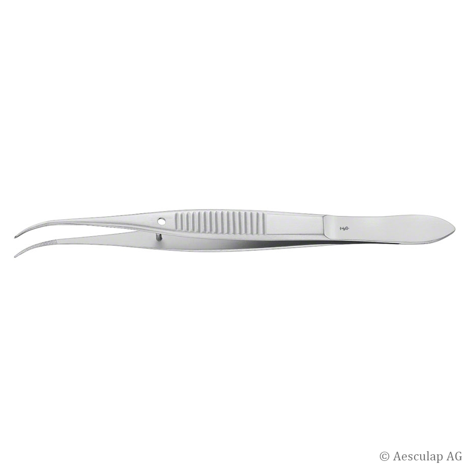 anat. Irispinzette, gebogen, 10,0 cm