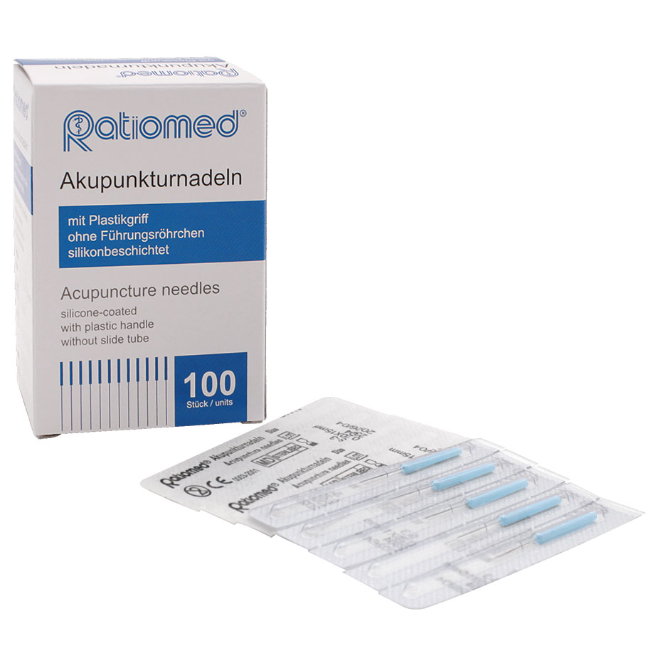 Akupunkturnadeln ratiomed 0,20 x 15 S3 silikonbeschichtet (100 Stck.)