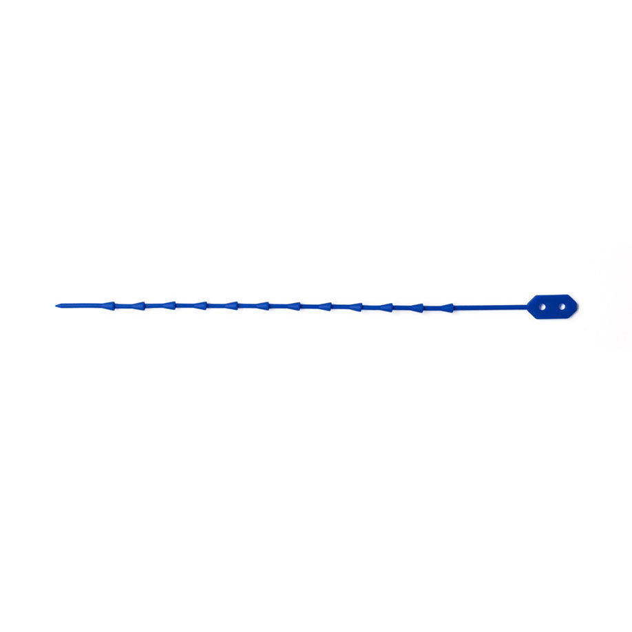 Silikon-Kabelbinder 210 mm, blau, hitzebeständig (100 Stck.)