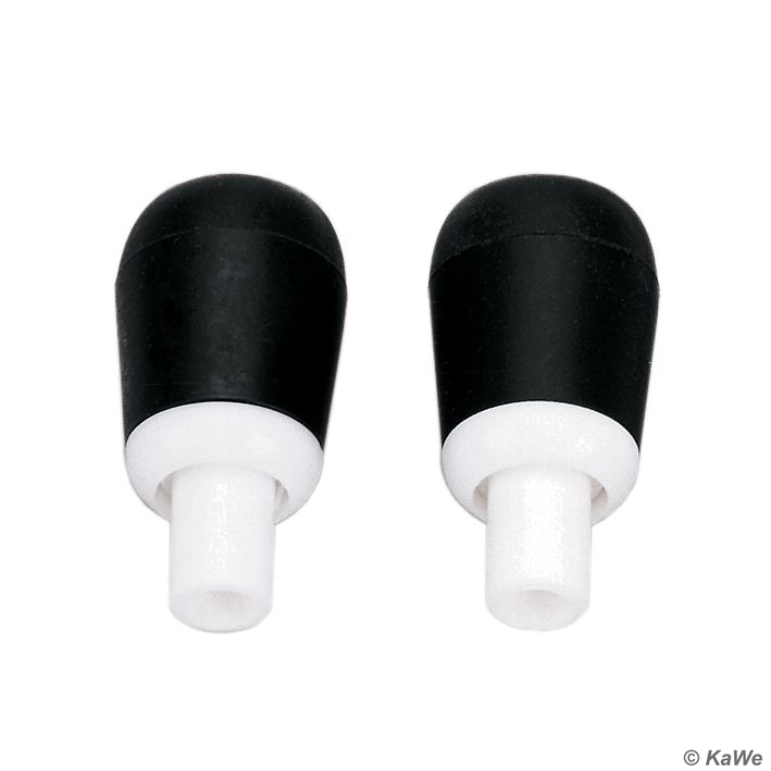 Ohroliven schwarz, innen Ø 5,5 mm,