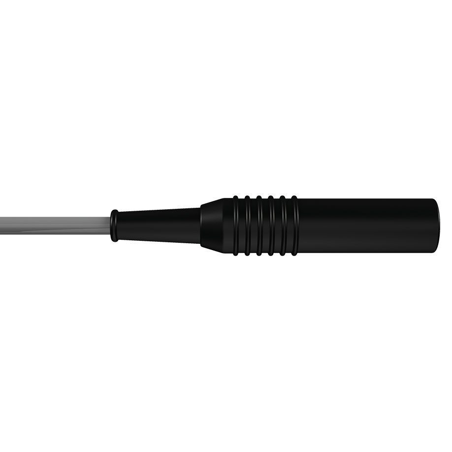 HF-Kabel bipolar, Flachstecker, gerade, Valleylab; 2 Pin Intern., 3 m